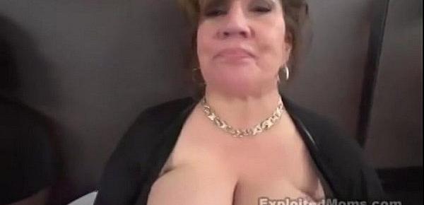  Milf w Bit Tits gets ripped by a Big Black Cock in Amateur Interracial Video